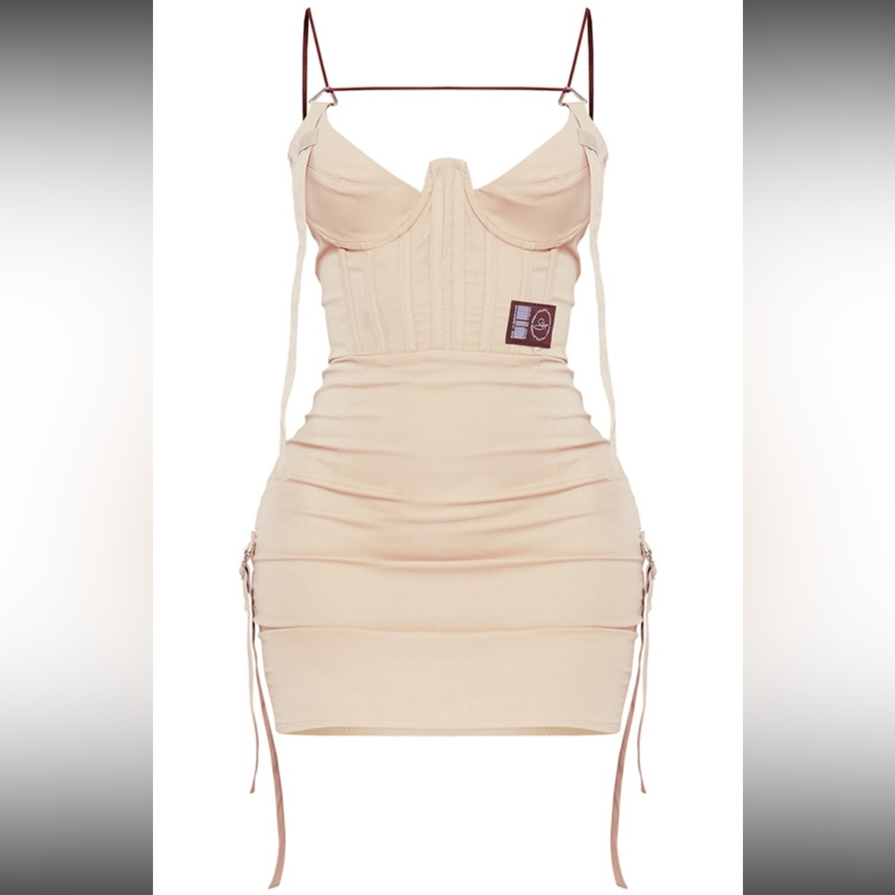 Stylish Cream Corset Dress
